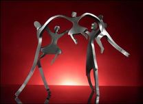 Boris Kramer Fine Art Boris Kramer Fine Art Dancing Family with Three Children